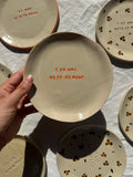 Assiette "T'es une bête de meuf"